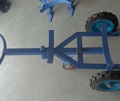 Solid Rubber Wheel Drum Trolley